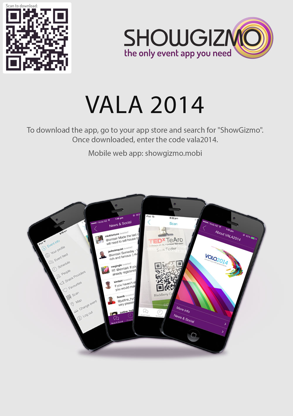 ShowGizmo VALA2014 App